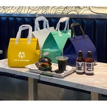 케이크 보냉백 아이스박스 업소용 쇼핑백 아이스크림 배달 포장 200개, 블루 초대형 30x30x20CM 200개