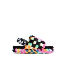 (정식매장판H) UGG KIDS 22FW NEW 어그 키즈 아동공용 컬러 플러피 샌들 클로그(1130390K_BLKM) KUG27YSSL004MU 멀티