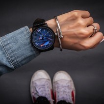 우드 나무 손목 시계 패션 캐주얼 steampunk 남자 브라운 가죽 밴드 석영 남자