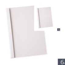 뉴리웹 A4 열제본 전용표지 6MM 50매 흰색 제본용표지 제본표지 제안서표지
