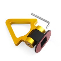 견인고리 렉스턴견인고리 렉스턴스포츠견인고리 모하비견인고리 자동차 스타일링 트레일러 후크 스티커 장식 후면 전면 시뮬레이션 레이싱 링 차량 견인, Gold B, 1개