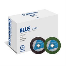 [디어포스] 7인치연마석 옵셋 BLUE A WA 철용 철스텐겸용 두께8T 내경22, WA (철,스텐겸용)