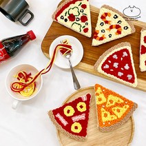 피자왔냥 펀치니들 키트 티코스터 만들기 펀칭니들 프랑스자수 스킬자수, D. 치즈(바늘포함)