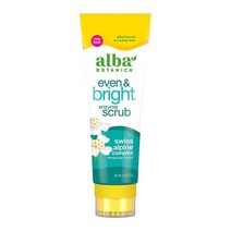 Alba Botanica Even & Bright 엔자임 스크럽 113.4 g 4온스 포장이 다를 수 있음, 4 Ounce (Pack of 1)