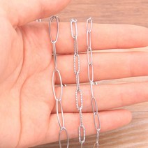 쇠사슬 스텐 체인 pulchritude 1 미터 3 스타일 스테인레스 스틸 타원형 링크, 18e4-3