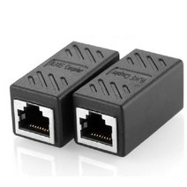 RJ45 고급형 랜 커플러 랜선연결 1대 1 랜중계기 블랙, 단품