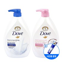 도브 바디워시 1L x2개 + 클로즈업 치약 35g, 뷰티너리싱1L + 코코넛1L  + 치약 35g