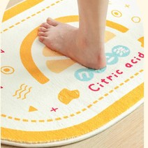 원룸 화장실 욕실 극세사 푹신한 발닦개 쿠션 발매트 주방 포근 집꾸미기, 스퀘어해피데이발매트 대