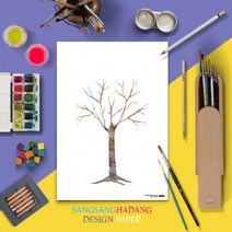 [하하당] 상상하당 도안지 - 나무 (10매)937699, 단품