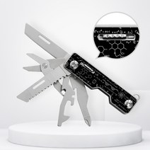 스위스텍 심플 멀티툴 다용도 공구 접이식 나이프 톱, 다크 블루 9-1 멀티 툴