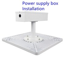 60w 80w 100w 150w LED 캐노피 조명 표면 장착 오목한 장착 LED 주유소 램프 220V 277V LED 가솔린 조명, Warm White 3000k, Power Supply Box