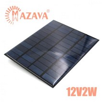 태양광 모듈 패널 판넬 발전 144537 1Pcs 태양 전지 12V 15W 미니 태양계 DIY 야외 배터리 휴대 전화 충전기 휴대용 18650, 12V 2W