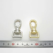 DL002 가방 고리 개고리 니켈 골드 부자재 회전 개고리 메탈 금속고리 가죽공예 공방 부속 국내생산, DL002(고리 골드 20mm 1개)