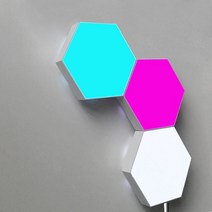 조도 측정기 조도계 센서 모듈 형상 야간 조명 육각형 Led 램프 벽 패널 자폐증 진정 및 감각 보조 룸 장, 01 3 PACK_02 AU