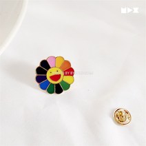 카이카이키키 스마일 꽃 뱃지