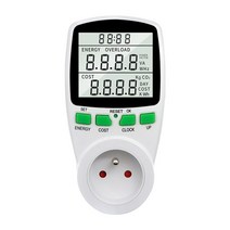 디지털 lcd 에너지 미터 전력 분석기 전력계 전력계 kwh 전력 측정기 eu us uk au 프랑스어 측정 콘센트 40, 협력사, FR 플러그