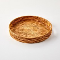 모던하우스 일산점 라탄 원형 핸들트레이 30cm, 사진참조