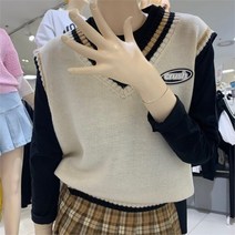 더데이걸_평촌점 NC11 베스트니트조끼 TGVK22803 (S8877640), 크림