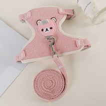 소동물 용품 귀여운 토끼 하네스 및 가죽 끈 세트 애완 동물 액세서리 조끼 고양이 야외 산책, [02] M-suit 2.2-5.5kg, [04] 4