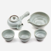 붓칠 분청 다기세트 바이어선물 외국인선물, 고급포장