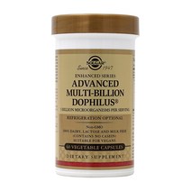 솔가 어드밴스 멀티 빌리온 도피러스 채식주의가능 유산균 5 Billions (50억) 함유 영양제 1병 60개 알약, 60정
