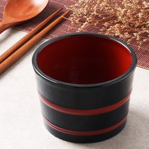 칠기 이중 모밀판 공기 소 장국 메밀 모밀 소바 그릇, 1개