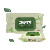 그린터치 물티슈 캡형 100매 피톤치드 아기 물티슈, 단품, 단품