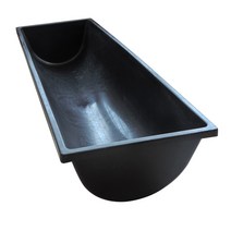 여물통 소 염소 돼지 사료통 화분 먹이통, 1.5미터 검정 두께(너비 30) 평평한 바닥