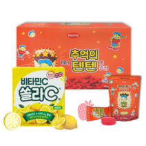 추억의 텐텐 영양제 츄정 80정(10정x8봉)+쏠라씨 비타민C 20정 어린이 비타민 세트, 1세트