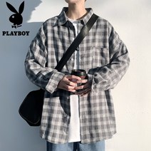 리빙케어 남자체크셔츠 알프스프라자축하화환 붉은 수유 체크난방 긴 봄가을 타입 남성 레저셔츠 코트 트렌드 와이셔츠