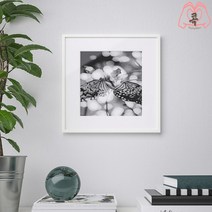 이케아 사진액자 롬비켄 화이트 32x32cm 포토 그림 프레임 홀더 틀 벽장식 거실 커페 사무실 꾸미기