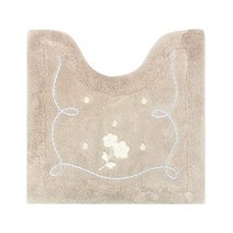 센코 레이시 로즈 화장실 뚜껑 커버 세척용 베이지 큐빅 코드자수 우아 39538 353736, 화장실 매트