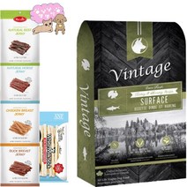 [냥냥멍멍이]빈티지 오븐프레쉬 변냄새 감소 저알러지 강아지 사료 2.27kg 싱가폴 육포 2개와 ANF 물소 밀크 스틱껌 추가 증정, 말고기, 27P, 칠면조&청어