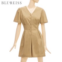 [블루레이스] V넥버튼셔링숏점프수트_B2M1PT7101