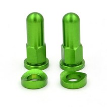 휠 너트 호환 혼다 오토바이 더트 림 잠금 스페이서 밸브 캡 CR 125, 11 Rim Lock Nuts green