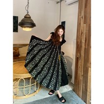 블랙 꽃무늬 임산부 휴양지 태교여행 원피스 40대여름원피스