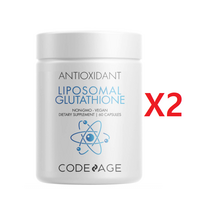 CodeAge Antioxidant Lipsomal Glutathione 코드에이지 항산화제 리포소말 글루타치온 60캡슐 x2팩