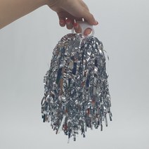 MARKET.MR_ 치어리딩 반짝이 응원수술 실버 응원술 응원도구 응원수술 응원용수술 치어리더수술