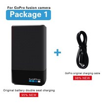 오리지널 듀얼 충전 고속 충전기 360 파노라마 모션 카메라 충전식 대용량 배터리 고프로 퓨전, 01 Package 1