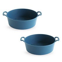 푸코 플레이트 무광 다용도볼 2p set 샐러드볼 파스타볼 접시 그릇, 블루, 2개