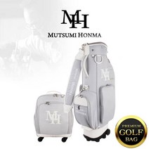 [무쯔미혼마코리아정품] 3스타 바퀴 휠 여성 캐디백 보스턴백 세트