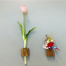 신신 납골당 봉안당 산소 추보관 벽걸이 조화 화병, 편백나무