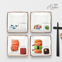 헨느 야마고 정사각 회접시 4P, 상세설명 참조, 05 헨느 야마고 정사각 회접시 4P-사쿠라