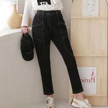 블랙진 청바지 스판 베기 팬츠 여성 사계절 의류 S~XL 1B8 여자 부츠컷 컷팅진 청코디 청패션
