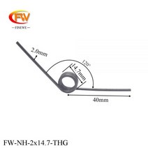 용수철 스프링 FIE 스테인레스 스틸 비틀림 커스텀 2.0mm206358, Spring Steel, 2pcs, 1개