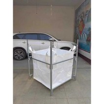 톤백 거치랙 휴대용 이동식 쓰레기 분리수거함 대형, 1.37m x 1.37m