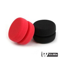 잇츠윈 요요 왁스 어플리케이터 왁스패드 소 70mm, 레드 블랙, 30개