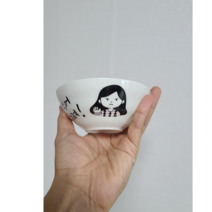 다이어트 밥공기 다이어트 밥그릇 (대접형) 추가옵션, 그만먹어 살쪄 (긴머리화난언니)