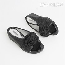 셀러허브 패션 [디자이어로즈] 40대 50대 여성 썸머 굽 데일리 슬리퍼 4cm