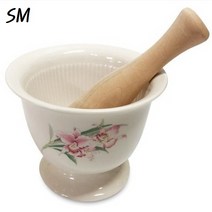 SM 세라믹 도자기 절구 절구공이 세트 중 이유식 마늘 통후추 다지기 깨갈이 미니 절구